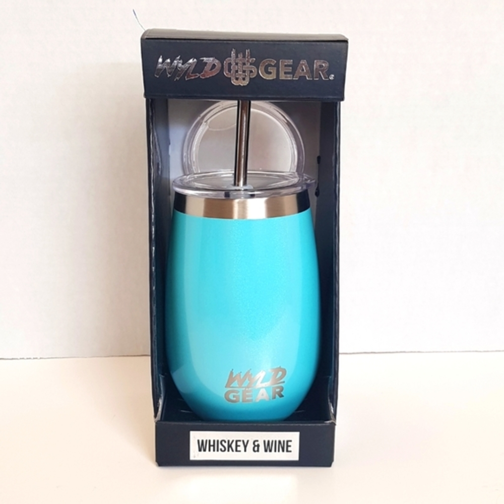 Wyld Gear 12 oz. Insulated Stainless Steel Whiskey and Wine Tumbler NEW CLR Teal